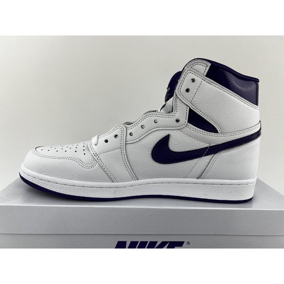 Nike Air Jordan 1 High OG Court Purple Women's Size 11.5 Men's Size 10 Sneakers - Picture 7 of 12
